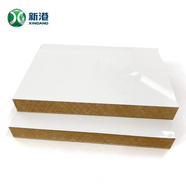 White Melamine MDF Two Side Melamine Laminated Mdf Board 3mm 6mm 9mm 12mm 16mm 18mm