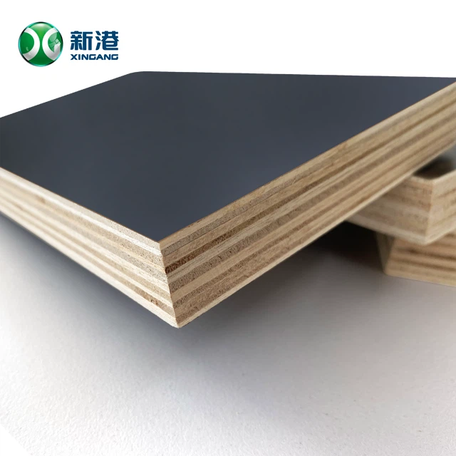 18 mm Construction Shuttering Board 4x8ft Full Poplar Core Black Concrete Formwork Film Faced Plywood